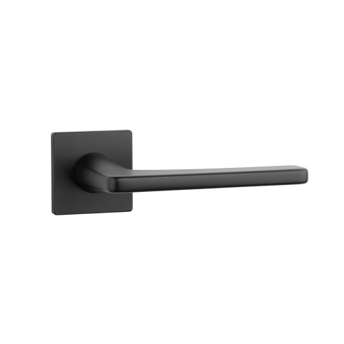 Klamka APRILE SETIA Q SUPER SLIM 5 mm BK – czarny matowy | Designerska klamka premium do nowoczesnych drzwi