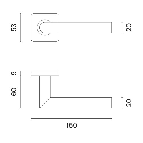 Klamka STERK KVADRAT 1701 F5 - czarny matowy .Waga netto 0,502kg  Kod EAN 5902249332896  Grubość rozety 9 mm  Kolekcja Basic  Kolor Czarny matowy  Kształt rozety Kwadratowa Q 9 mm  Producent ENGER  Marka STERK  Materiał Stal nierdzewna
