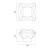 Uchwyt meblowy APRILE 1065-M LC/BK - chrom polerowany / czarny kryształ
