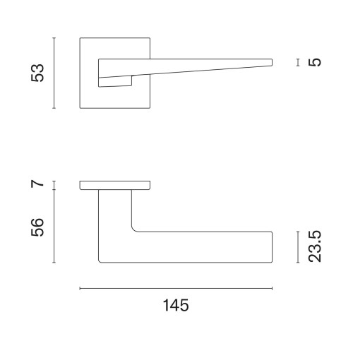 Klamka STILE EDA ROZETA Q SLIM 7MM BLACK - czarny matowy .Waga netto 0,587kg  Grubość rozety 7 mm  Kolekcja Simple  Kolor Czarny matowy  Kształt rozety Kwadratowa Q SLIM 7 mm, 53 mm x 53 mm  Producent ENGER  Marka STILE  Materiał Aluminium