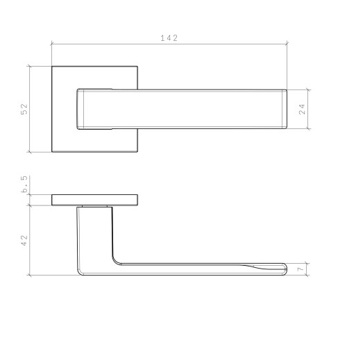 Klamka STILE HIRA ROZETA Q SLIM 7MM CP - chrom polerowany .Waga netto 0,587kg Grubość rozety 7 mm  Kolekcja Simple  Kolor Chrom polerowany  Kształt rozety Kwadratowa Q SLIM 7 mm,52 mm x 52 mm  Producent ENGER  Marka STILE  Materiał Aluminium