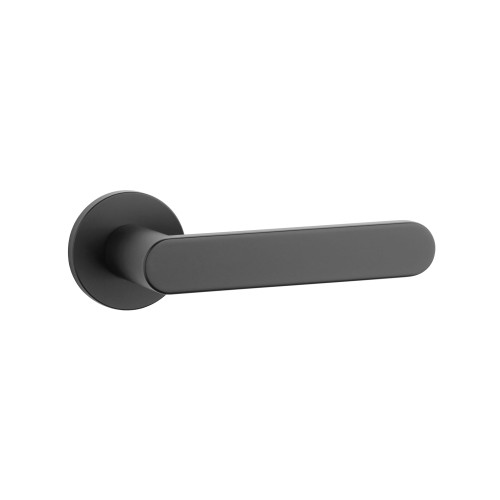 Klamka APRILE ALORA R SLIM 7 mm BK – czarny mat | Nowoczesna klamka premium do drzwi wewnętrznych