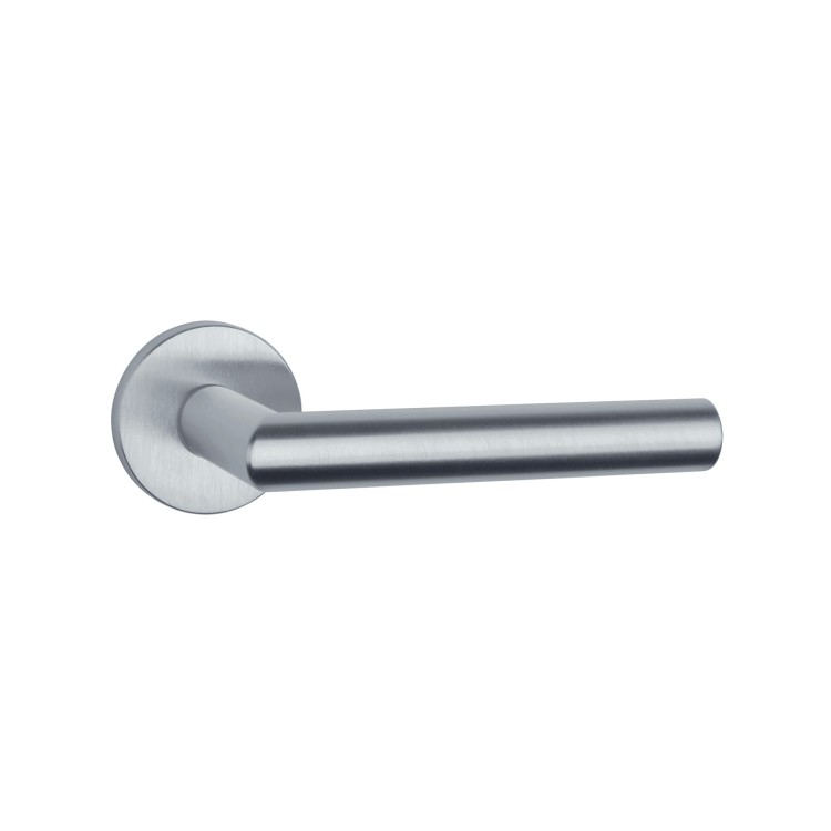 Klamka APRILE ARABIS R SLIM 7MM MSC – chrom satynowy, nowoczesna klamka do drzwi premium