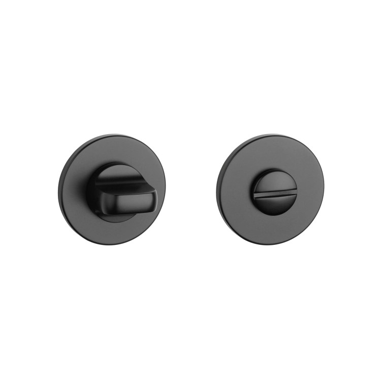 Rozeta APRILE R SUPER SLIM 5MM BK - czarny matowy WC 4X4