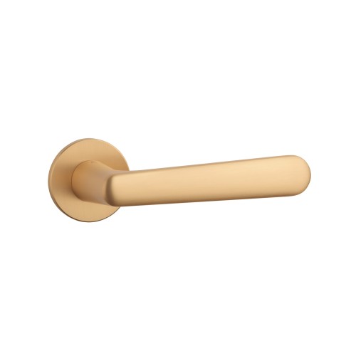 Klamka APRILE ARIA R SUPER SLIM 5 mm KG – złoty matowy | Designerska klamka premium do nowoczesnych wnętrz