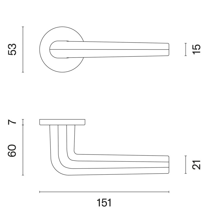 Klamka APRILE FUNKIA ROZETA R SLIM 7MM CP - chrom polerowany .Waga netto 0,735kg  Grubość rozety 7 mm  Kolekcja Comfort  Kolor Chrom polerowany  Kształt rozety Okrągła R SLIM 7 mm , fi 53 mm Producent ENGER  Marka APRILE  Materiał Cynk