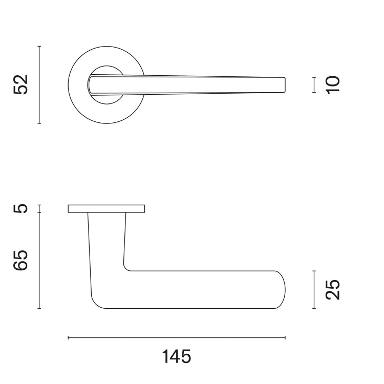 Klamka APRILE LIRA ROZETA R SUPER SLIM 5MM LC - chrom polerowany .Waga netto 1,003kg  Grubość rozety 5 mm  Kolekcja Prestige  Kolor Chrom polerowany  Kształt rozety Okrągła R SUPER SLIM 5 mm ,fi 52 mm Producent ENGER  Marka APRILE  Materiał Cynk