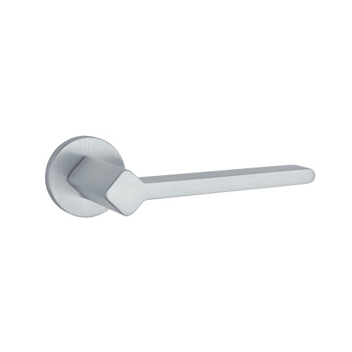 Klamka APRILE NINFEA R SLIM 7 mm SC – chrom satynowy, nowoczesna klamka premium do drzwi