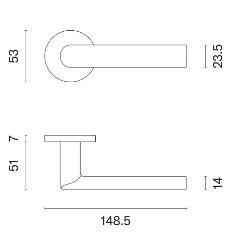 Klamka APRILE SILENA ROZETA R SLIM 7MM CP - chrom polerowany .Waga netto 0,932kg  Grubość rozety 7 mm  Kolekcja Comfort  Kolor Chrom polerowany  Kształt rozety Okrągła R SLIM 7 mm fi 53 mm  Producent ENGER  Marka APRILE  Materiał Cynk