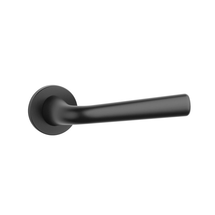 Klamka APRILE TULIPA ROZETA R SLIM 7MM BK - czarny matowy.Waga netto 1,03kg  Kod EAN 5902249338928  Grubość rozety 7 mm  Kolekcja Premium  Kolor Czarny matowy  Kształt rozety Okrągła R SLIM 7 mm fi 52 mm  Producent ENGER  Marka APRILE  Materiał Cynk