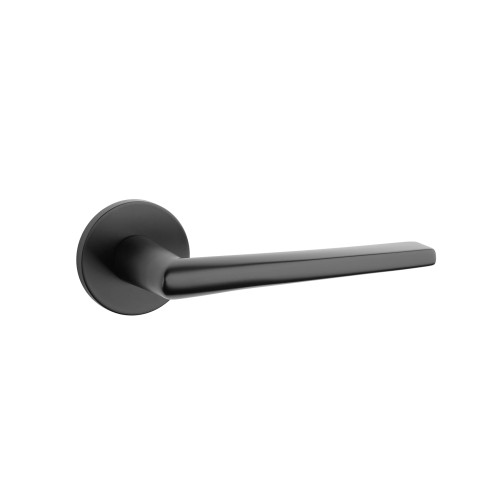 Klamka STILE SALTA ROZETA R SLIM 7MM BLACK - czarny matowy