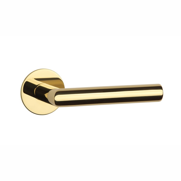 Klamka STERK OVAL 1750 ROZETA ULTRA SLIM 3MM GOLD PVD - złoty polerowany PVD,fi 54,5 mm
