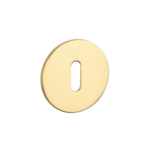 Szyld PVD Rozeta STERK OVAL 1710 ULTRA SLIM 3MM GOLD PVD- złoty polerowany PVD OB-na klucz