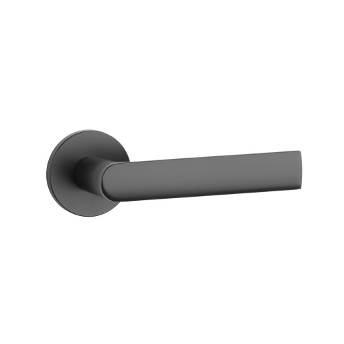 Klamka STILE REWA ROZETA R SLIM 7MM BLACK - czarny matowy