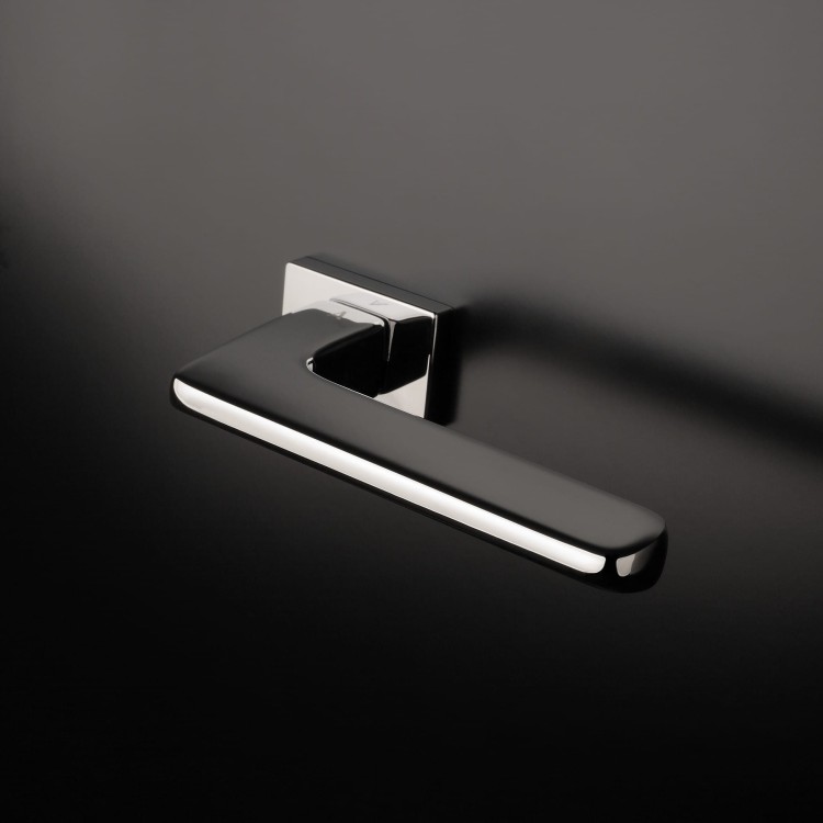 Klamka APRILE YUKA ROZETA RT SLIM 7MM LC - chrom polerowany