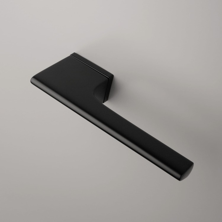 Klamka APRILE LUPINA ROZETA RTH SLIM 7MM BK - czarny matowy