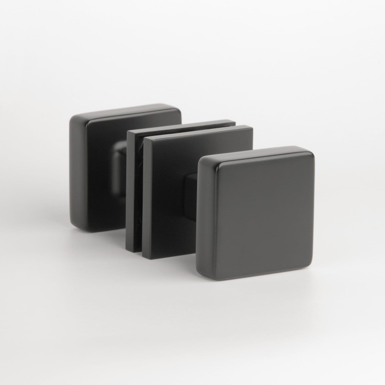 Gałka jednostronna/dwustronna  APRILE MORA Q SLIM 7MM BLACK - czarny matowy