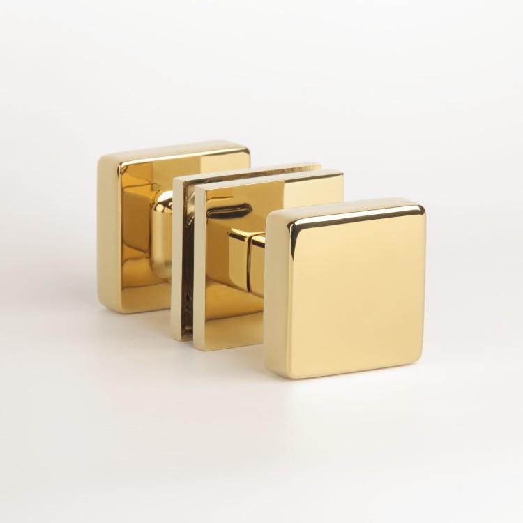 Gałka jednostronna/dwustronna APRILE MORA Q SLIM 7MM GOLD PVD - złoty polerowany PVD