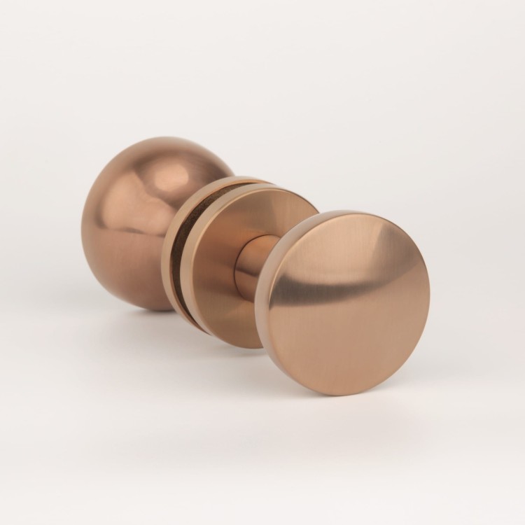 Gałka jednostronna/dwustronna APRILE ORTICA R SLIM 7MM PN PVD - miedziany PVD