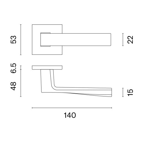 Klamka STILE LIMA ROZETA Q SLIM 7MM BLACK - czarny matowy.Waga netto 0,587kg   Grubość rozety 7 mm  Kolekcja Simple  Kolor Czarny matowy  Kształt rozety Kwadratowa Q SLIM 7 mm,53 mm x 53 mm  Producent ENGER  Marka STILE  Materiał Aluminium  Do pobrania