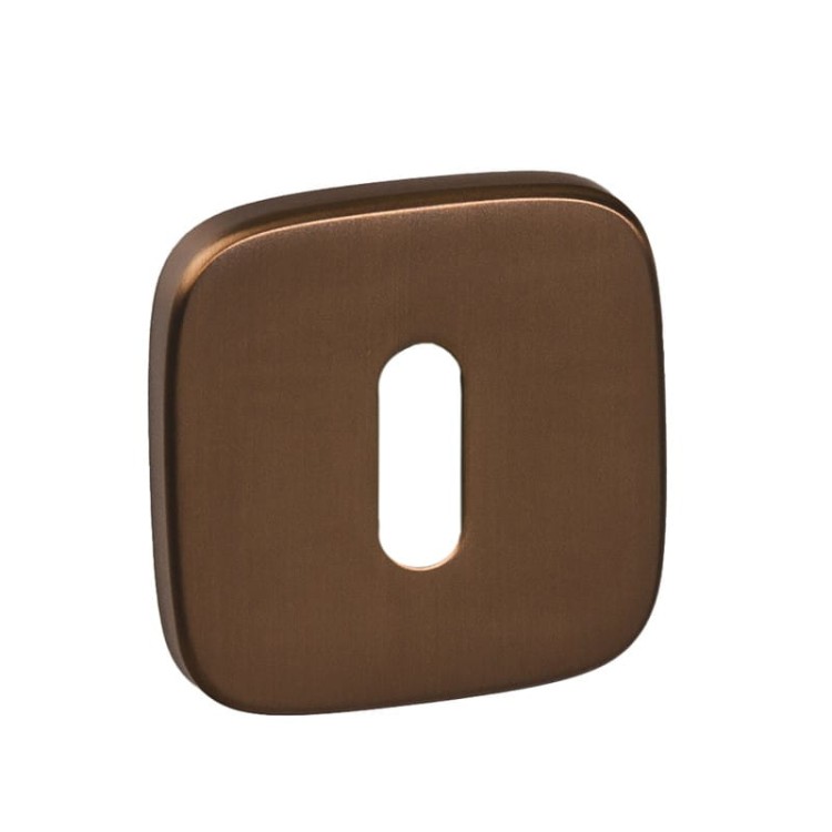 Rozeta zaoblona R82 brąz-satyna klucz