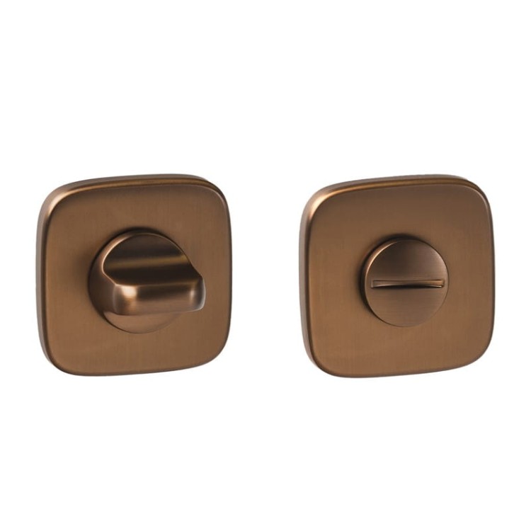 Rozeta zaoblona R82 brąz-satyna WC