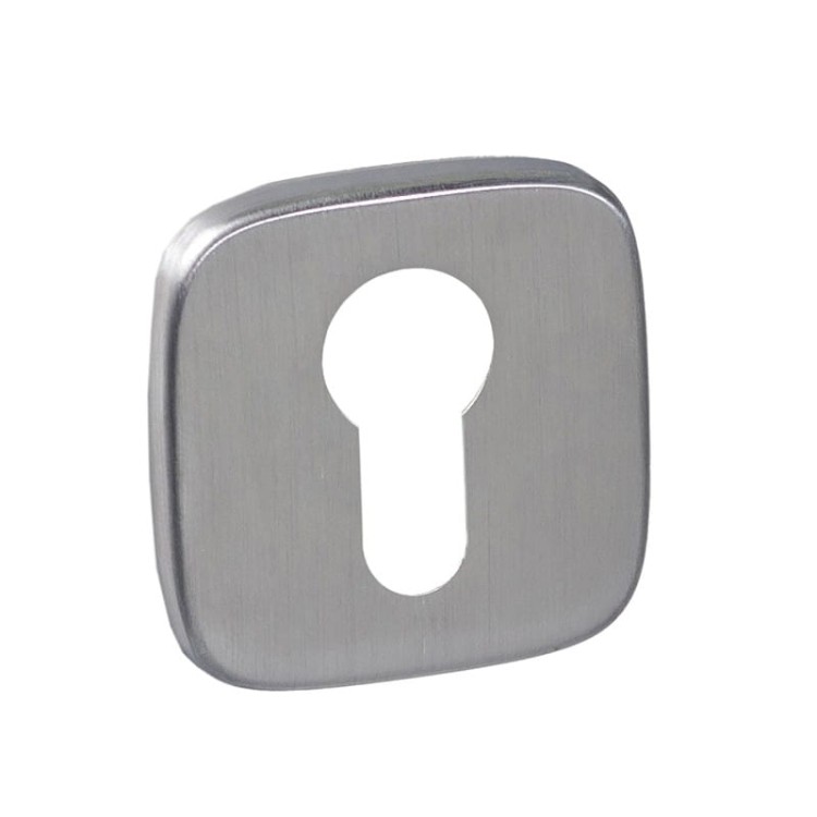 Rozeta zaoblona R82 chrom szczotkowany na wkładkę