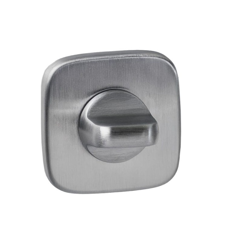 Rozeta zaoblona R82 chrom szczotkowany- WC