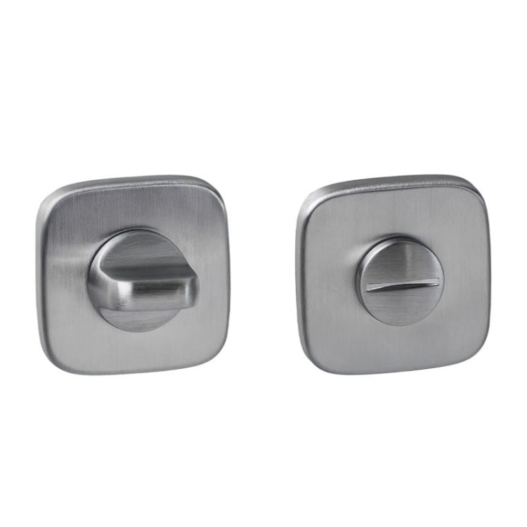 Rozeta zaoblona R82 chrom szczotkowany- WC