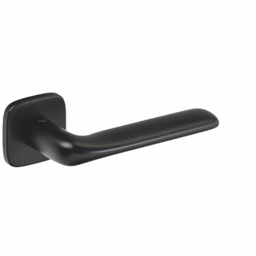 Klamka Flat Czarna VDS – Designerska Klamka Premium na Rozecie R82F Slim 6 mm