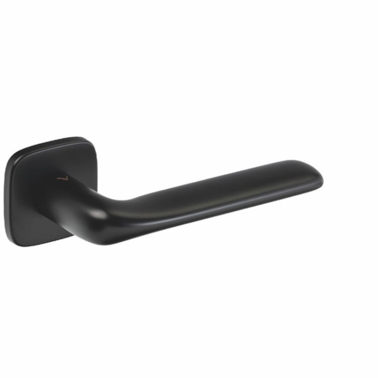 Klamka Flat Czarna VDS – Designerska Klamka Premium na Rozecie R82F Slim 6 mm