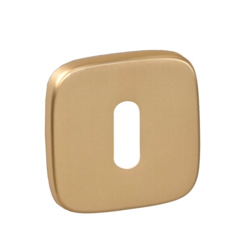 Rozeta zaoblona R82 złoty-satyna klucz