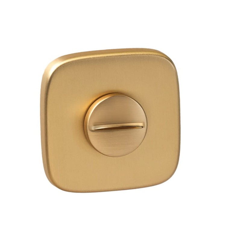 Rozeta zaoblona R82 złoty-satyna WC