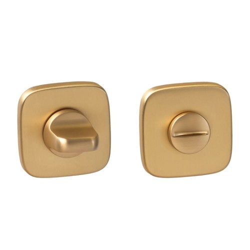 Rozeta zaoblona R82 złoty-satyna WC