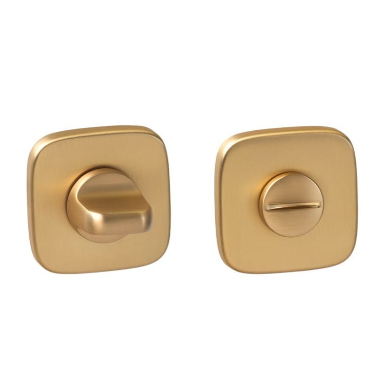 Rozeta zaoblona R82 złoty-satyna WC