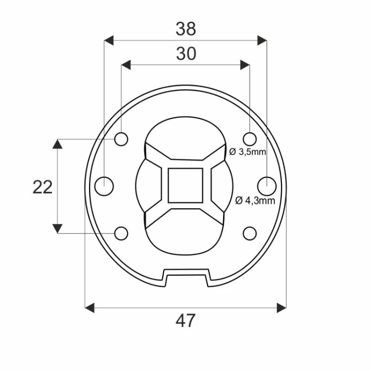 Klamka VDS FOLD chrom szczotkowany BDR – rozeta R82F 6 mm, klasa 4