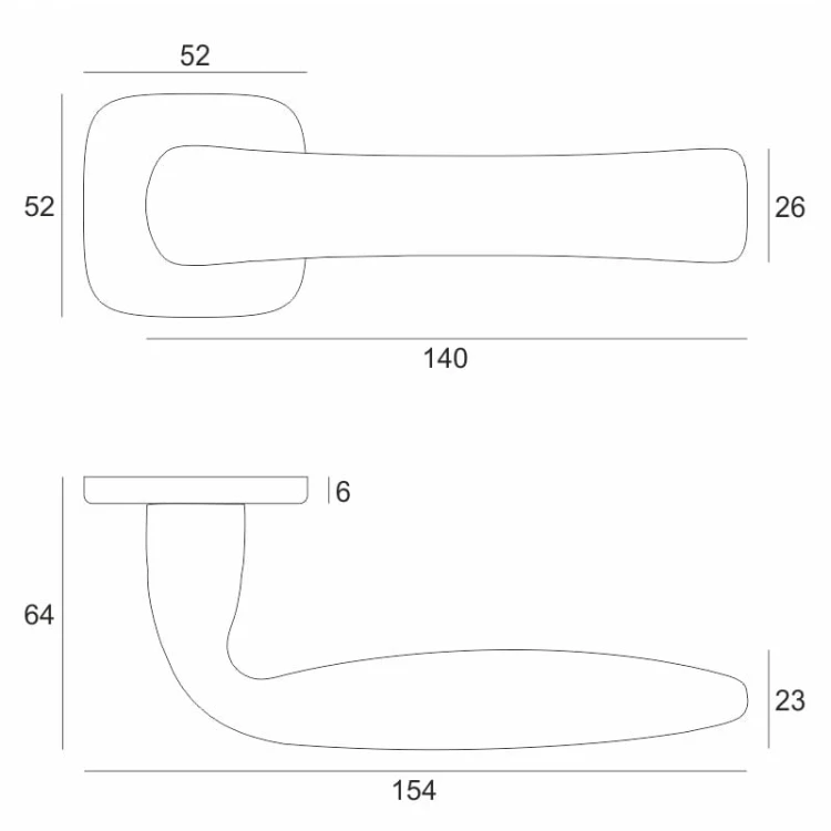 Klamka VDS FOLD chrom szczotkowany BDR – rozeta R82F 6 mm, klasa 4