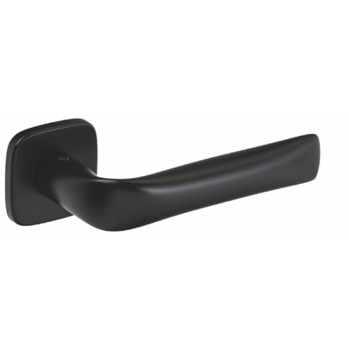 Klamka   Fold czarny bdr -Klasa 4, co oznacza, że klamka może być montowana w miejscach użyteczności publicznej, takich jak szkoły, sądy czy biurowce  szyld 52 mm x 52 mm