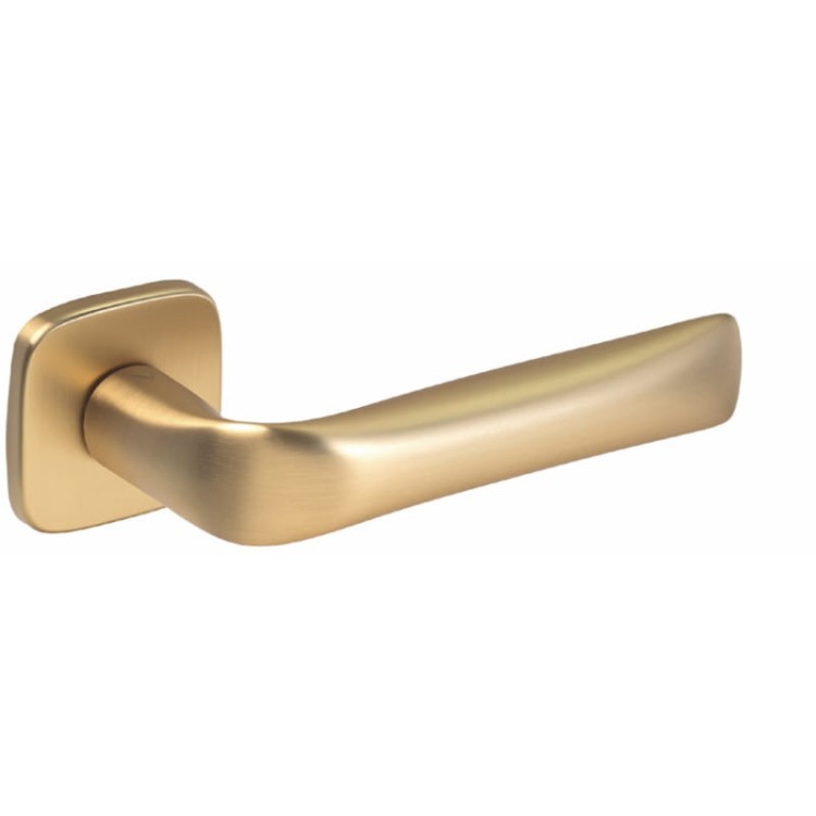 Klamka Fold złoty-satyna bdr  -Klasa 4, co oznacza, że klamka może być montowana w miejscach użyteczności publicznej, takich jak szkoły, sądy czy biurowce