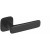 Klamka  Flow czarny bdr  -Klasa 4, co oznacza, że klamka może być montowana w miejscach użyteczności publicznej, takich jak szkoły, sądy czy biurowce  rozeta 52 mm x 52 mm