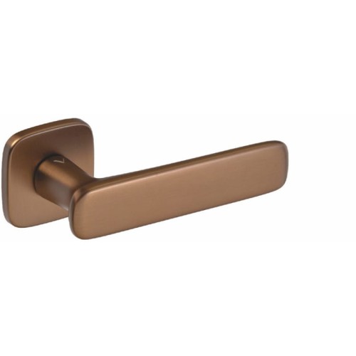 Klamka VDS Flow brąz satyna – rozeta R82F SLIM 6 mm
