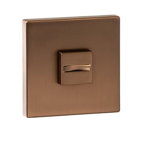 Rozeta kwadratowa R67F Slim brąz-satyna WC