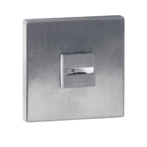 Rozeta kwadratowa R67F Slim chrom szczotkowany WC