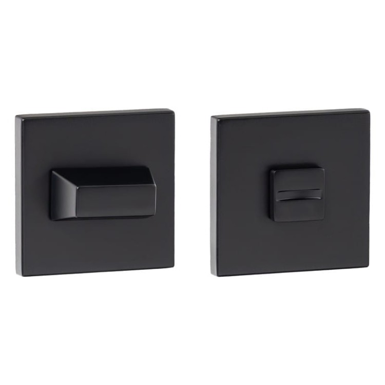 Rozeta kwadratowa R67F Slim czarny WC