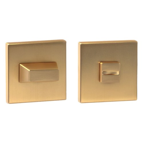 Rozeta R67F Slim złoty-satyna WC