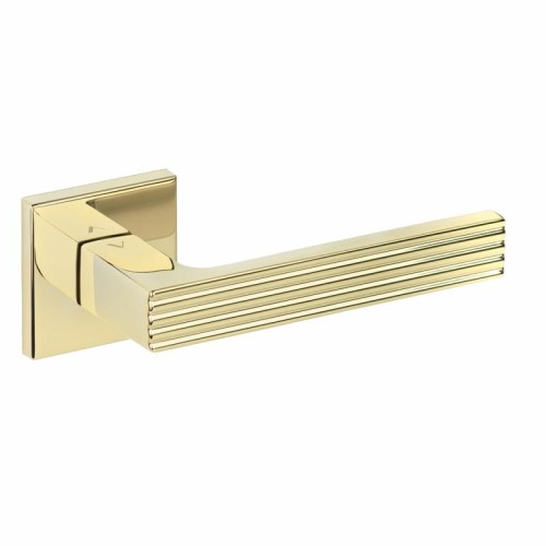 Klamka Felice Fit złoty PVD bdr  -Klasa 4, co oznacza, że klamka może być montowana w miejscach użyteczności publicznej, takich jak szkoły, sądy czy biurowce