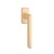 Klamka okienna STILE ARTA Q GOLD SATIN - złoty matowy  .Waga netto 0,498kg  Kod EAN 5902249354706  Grubość rozety 12 mm  Kolekcja Simple  Kolor Złoty matowy  Kształt rozety Prostokątna okienna  Producent ENGER  Marka STILE  Materiał Aluminium