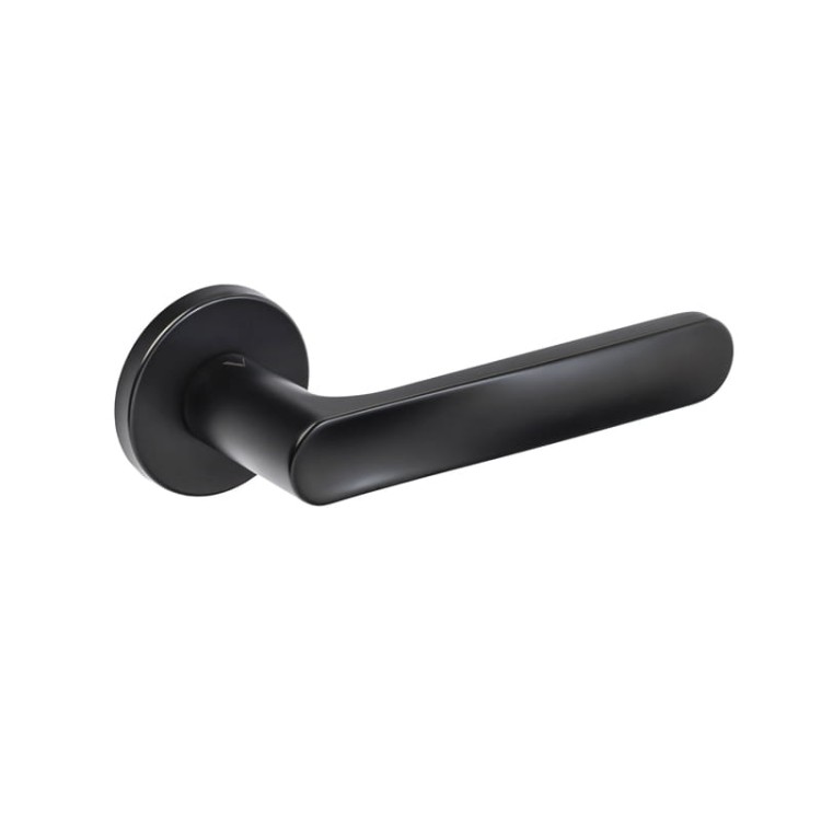 Klamka Rita Fit rozeta okrągła R68F czarny bdr -Klasa 4