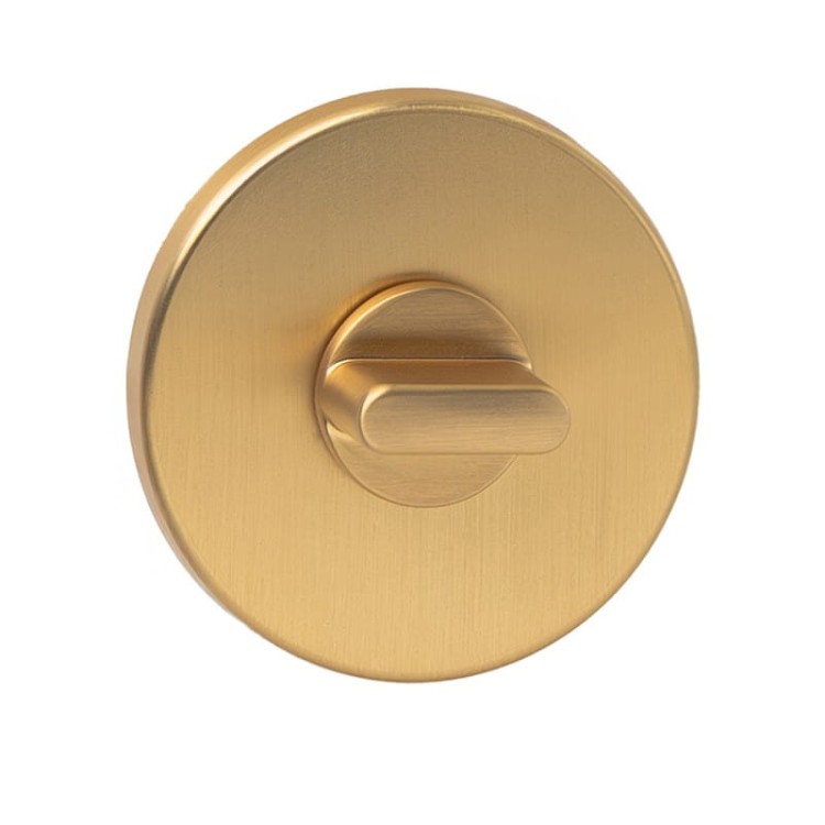 Rozeta okrągła R68F Slim złoty-satyna WC