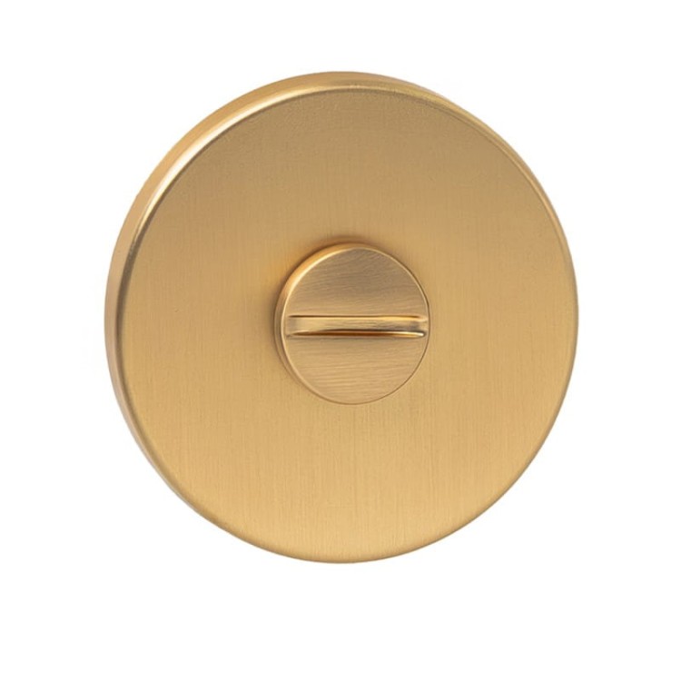 Rozeta okrągła R68F Slim złoty-satyna WC